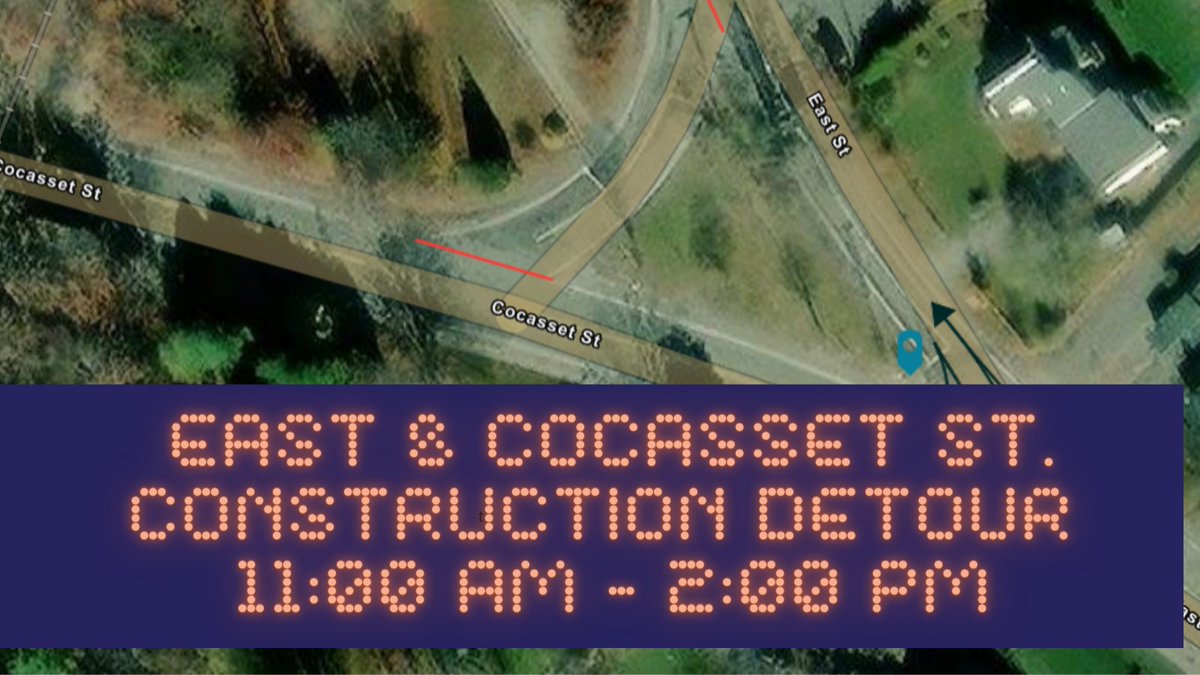 Please follow the detour signs, this closure is only for today, 9/28, until 2:00pm.
Apologies for any inconvenience!