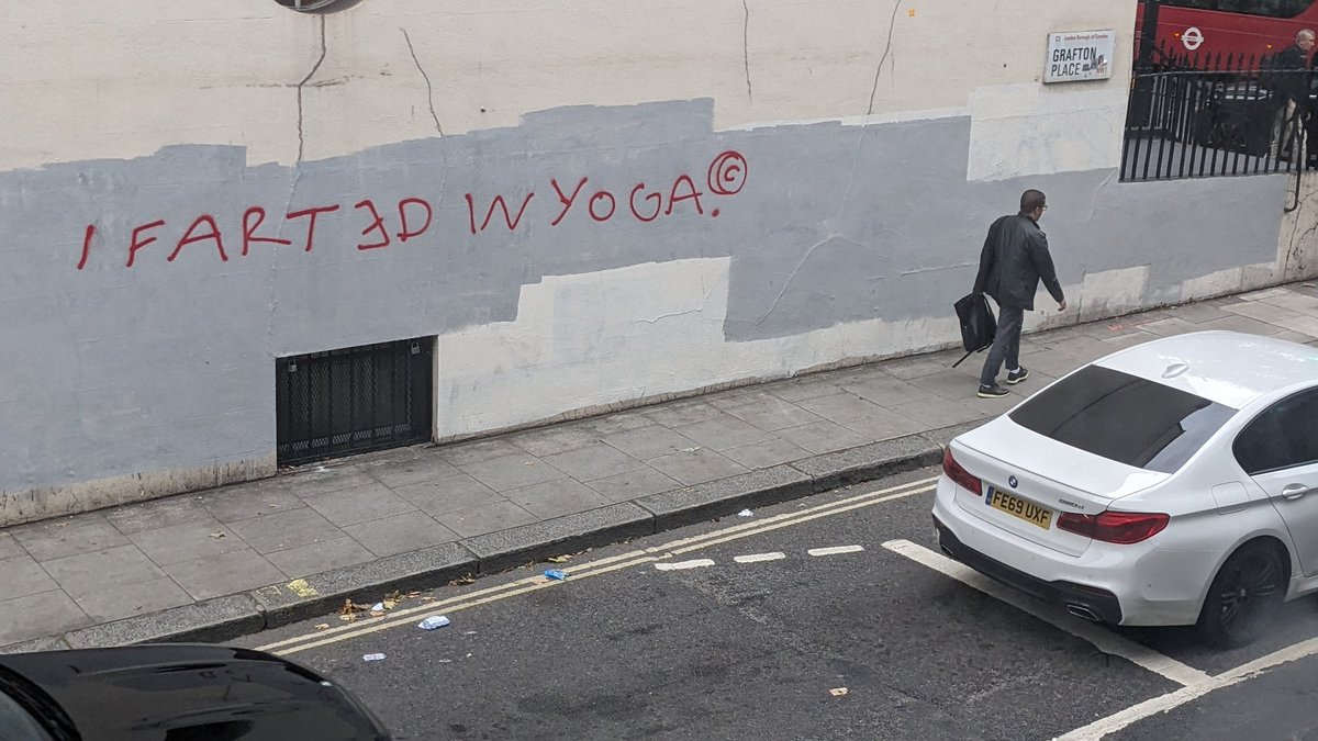 London. The view from my working window.