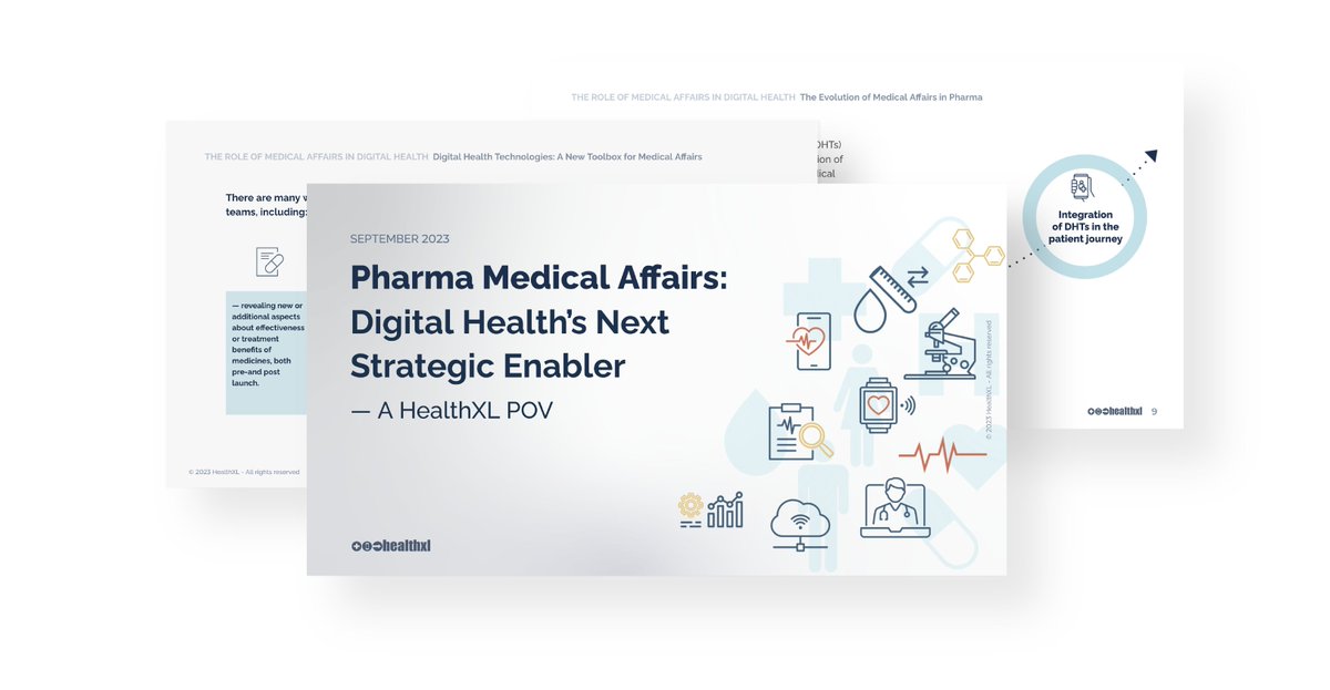 health_xl's tweet image. We’ve released a new HealthXL report: Pharma Medical Affairs: Digital Health’s Next Strategic Enabler.

We spoke with pharma leaders to re-evaluate the role of medical affairs! Download the full report now ➡️ 
healthxl.com/reports/pharma… 

#medicalaffairs #digitalhealth #pharma