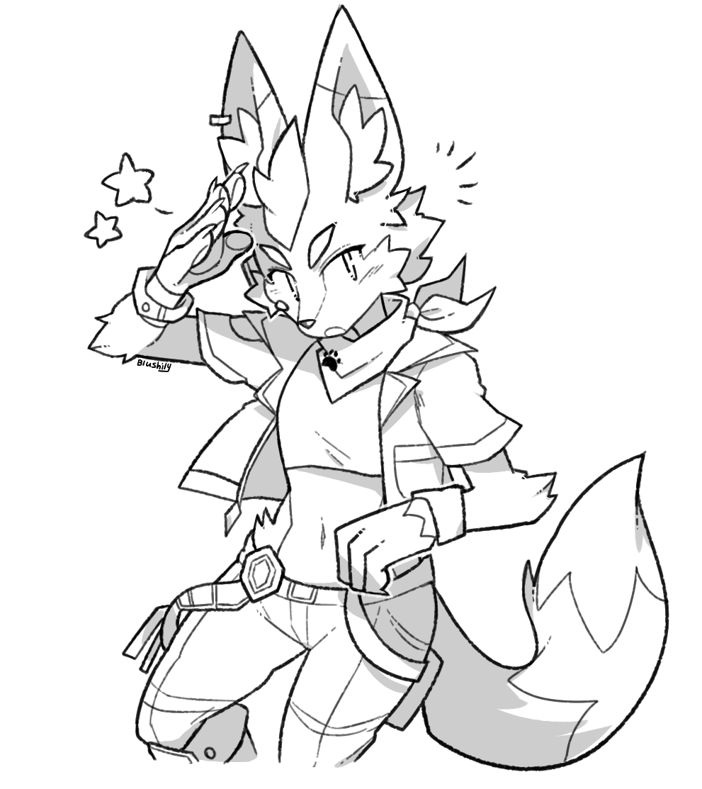 B/W doodle comms! 