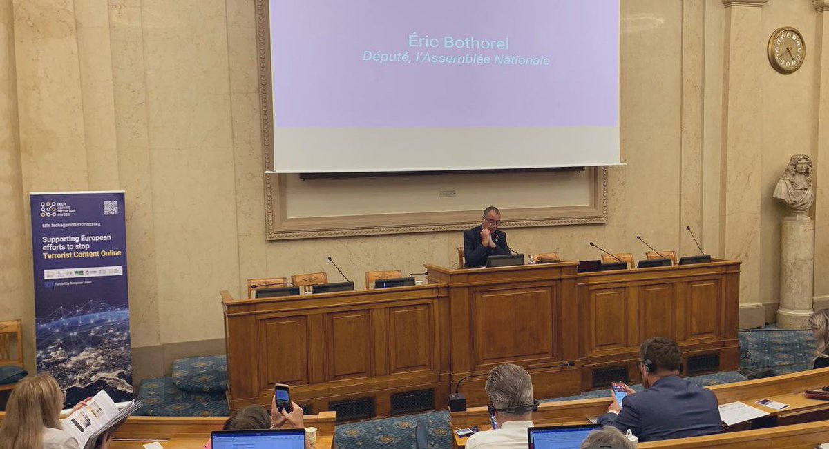 ebothorel's tweet photo. « Pour reprendre une conviction du Président de la République, je crois qu’un Internet ouvert, libre et sûr nous offre des bénéfices extraordinaires ; mais liberté d’expression ne veut pas dire liberté de terroriser. » 1/2 #TechAgainstTerrorism #Launch https://t.co/i6c3w8Gumg