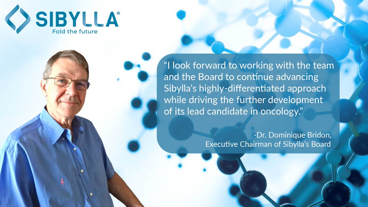 Today we officially welcome Dr. Dominique Bridon as Executive Chairman of our Board of Directors!
With 30+ years in #pharma, #biotech, and expertise in #AI-based #drugdevelopment, he’ll aid in
expanding our innovative protein degrader pipeline. #foldthefuture