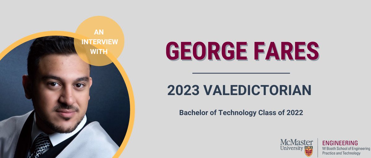 In June 2023, the Booth School made history when Automotive &amp; Vehicle Engineering student George Fares became the Faculty of Engineering’s first-ever, B.Tech Valedictorian!

Read about his journey here: bit.ly/3EWvfGb