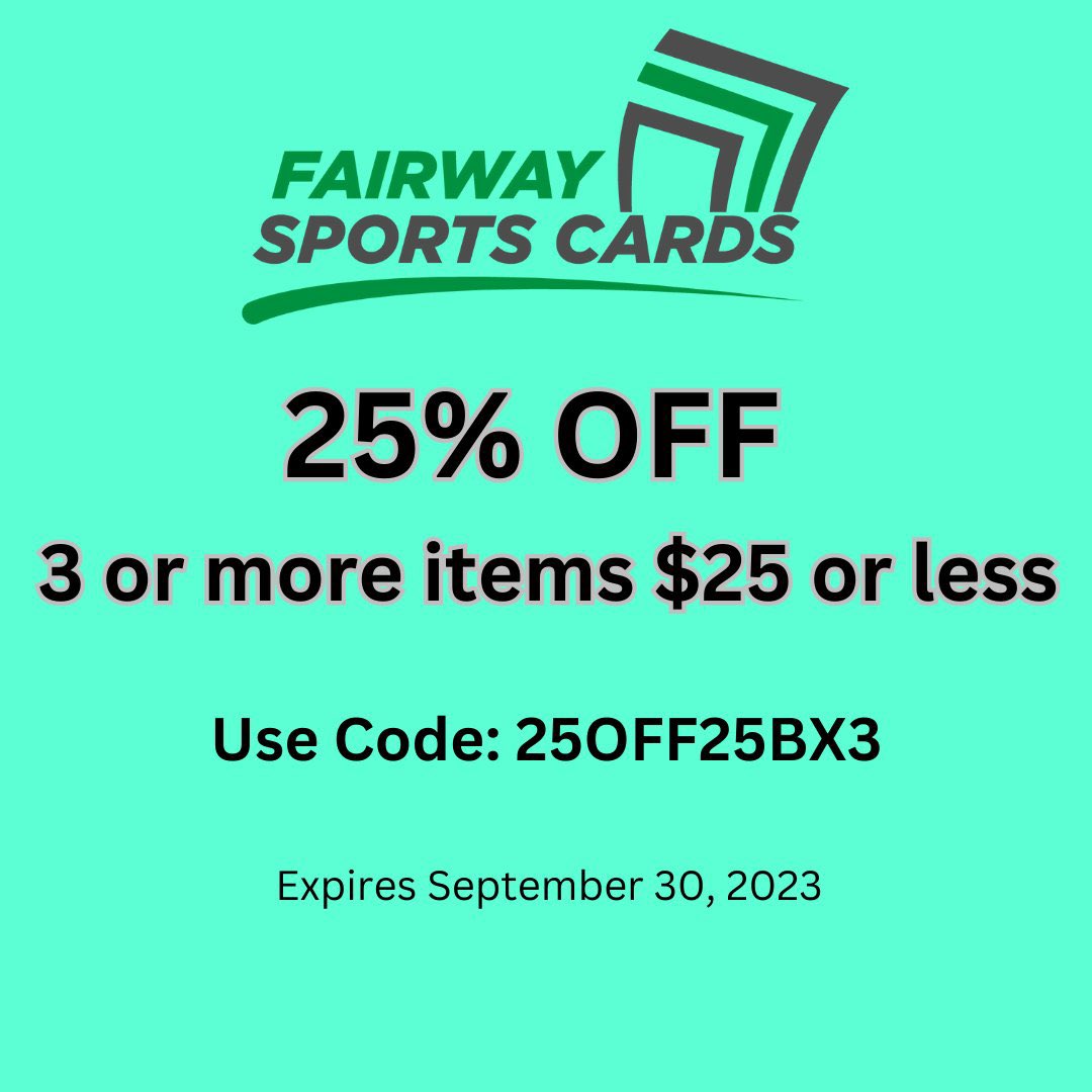 Two days left to take advantage of this great deal @CardPurchaser @HiveCards @SportsCardDad @MikeandLily_UFC @premierkicks_2 @TheHobby247 @SportsCardNews @HobbyNewsDaily @SportsCardNews @CardboardEchoes