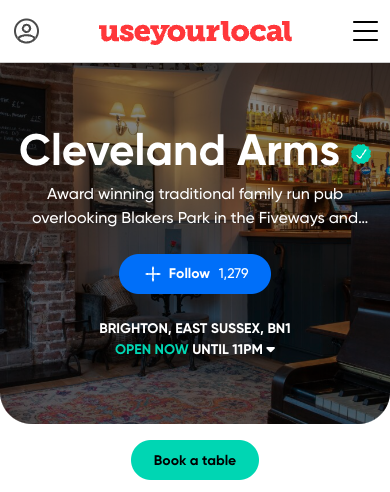 Want a Verified Tick for your pub? Claim Your Pub, update all your details, and get found by our millions of visitors more easily. It's FREE and it's easy, or your money back. useyourlocal.com/claim #useyourlocal