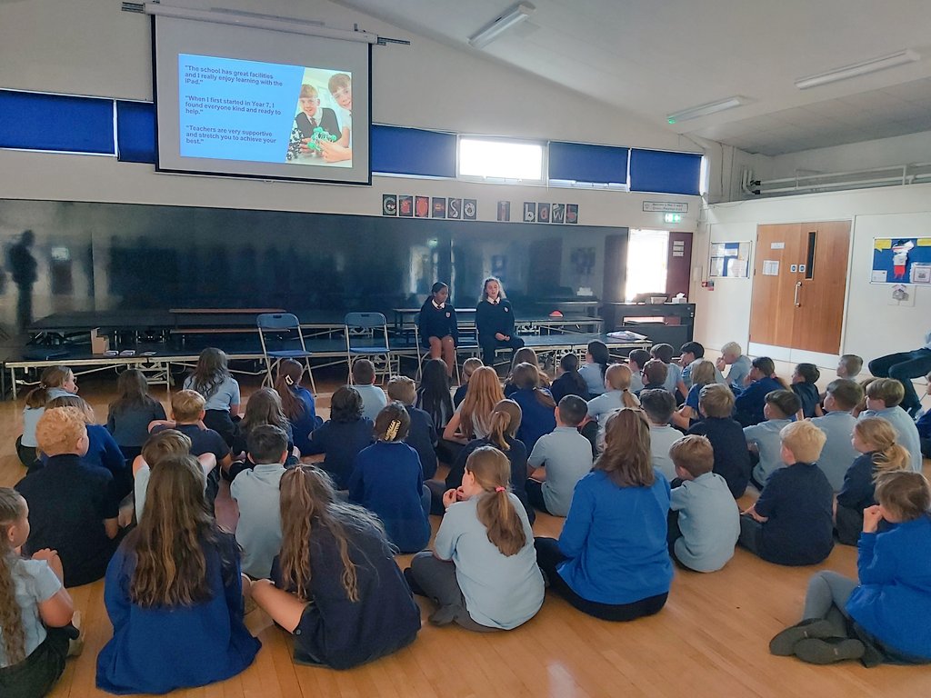 Year 7 pupils visited @DinasPowysPS @LlandoughSchool to share information about our upcoming Open Evening on 12th October 6pm @StCyresSchool @CyresTransition