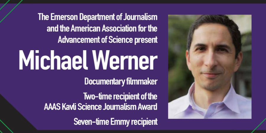 AAASKavli's tweet photo. Documentary filmmaker @mwerner1 will kick off this year’s AAAS Kavli Science Journalism Award lecture series at @EmersonCollege next Wednesday, Oct. 4 at 2pm ET. Werner will discuss “harnessing the power of story and science for change.” Livestream here: https://t.co/VMCcbT4btl https://t.co/8I53Iq4uzF