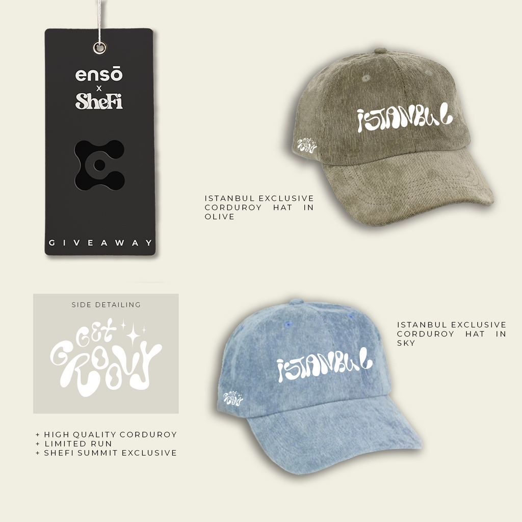 GIVEAWAY!🚨 This Nov, we’re joining SheFi in Istanbul for their summit so obvi we had to drop some new merch!

To enter:
1. Follow <a href="/enso_collective/">ensō</a> &amp; <a href="/She__Fi/">SheFi - previous handle of SheFi</a>
2. Comment which color you like &amp; tag a friend (each tag = 1 entry)
3. Retweet = 5x bonus entries!

See you in Istanbul!