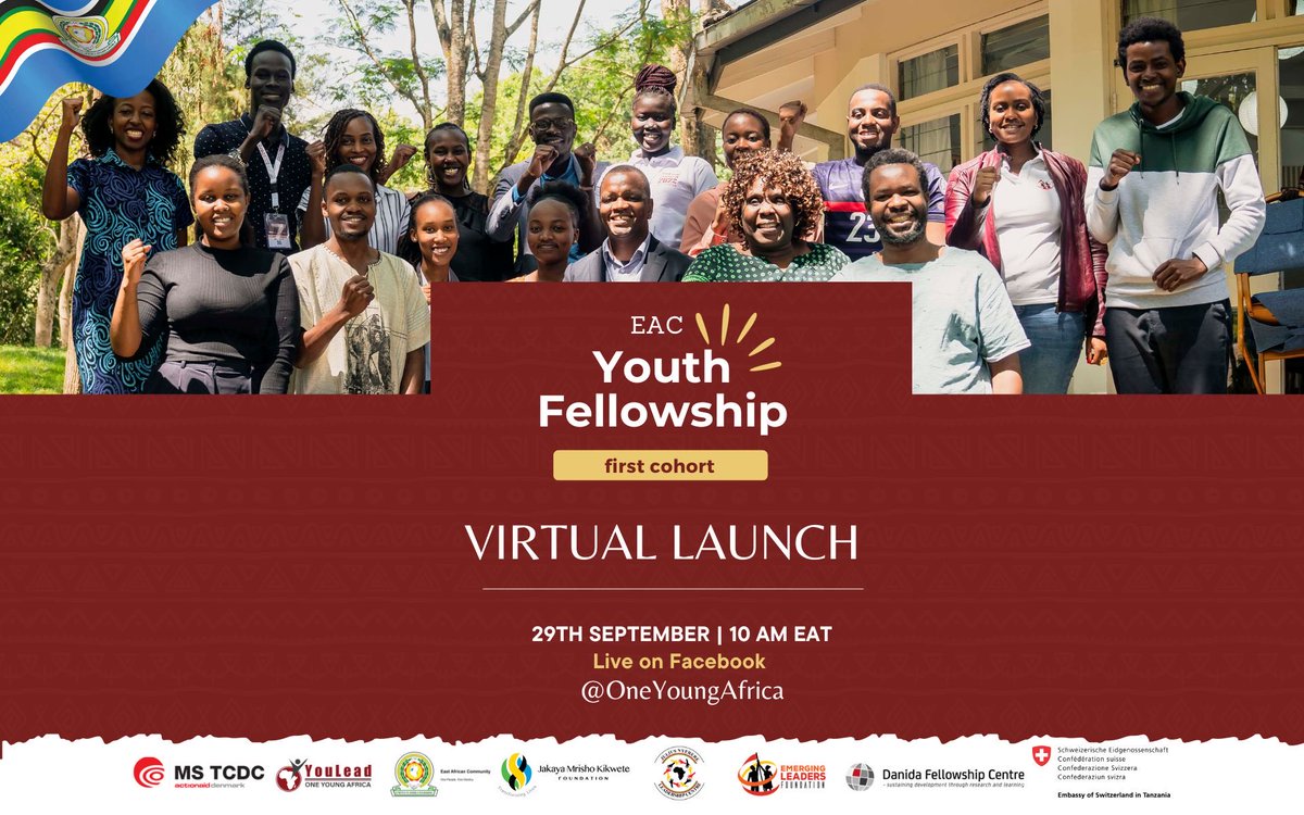 Exciting News! The wait is over, and we're thrilled to announce that the Inaugural EAC Youth Fellowship launches TOMORROW! 🌟 Join us live on our socials tomorrow at 10:00 EAT as we kickstart this remarkable adventure! #EACYouthFellows23 #TogetherForImpact