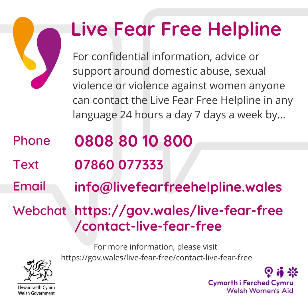 The news and media has been particularly heavy recently. This can be triggering for all of us and it is important that we all take time to look after ourselves. The Live Fear Free helpline is there for all survivors, 24 hours a day, 7 days a week.