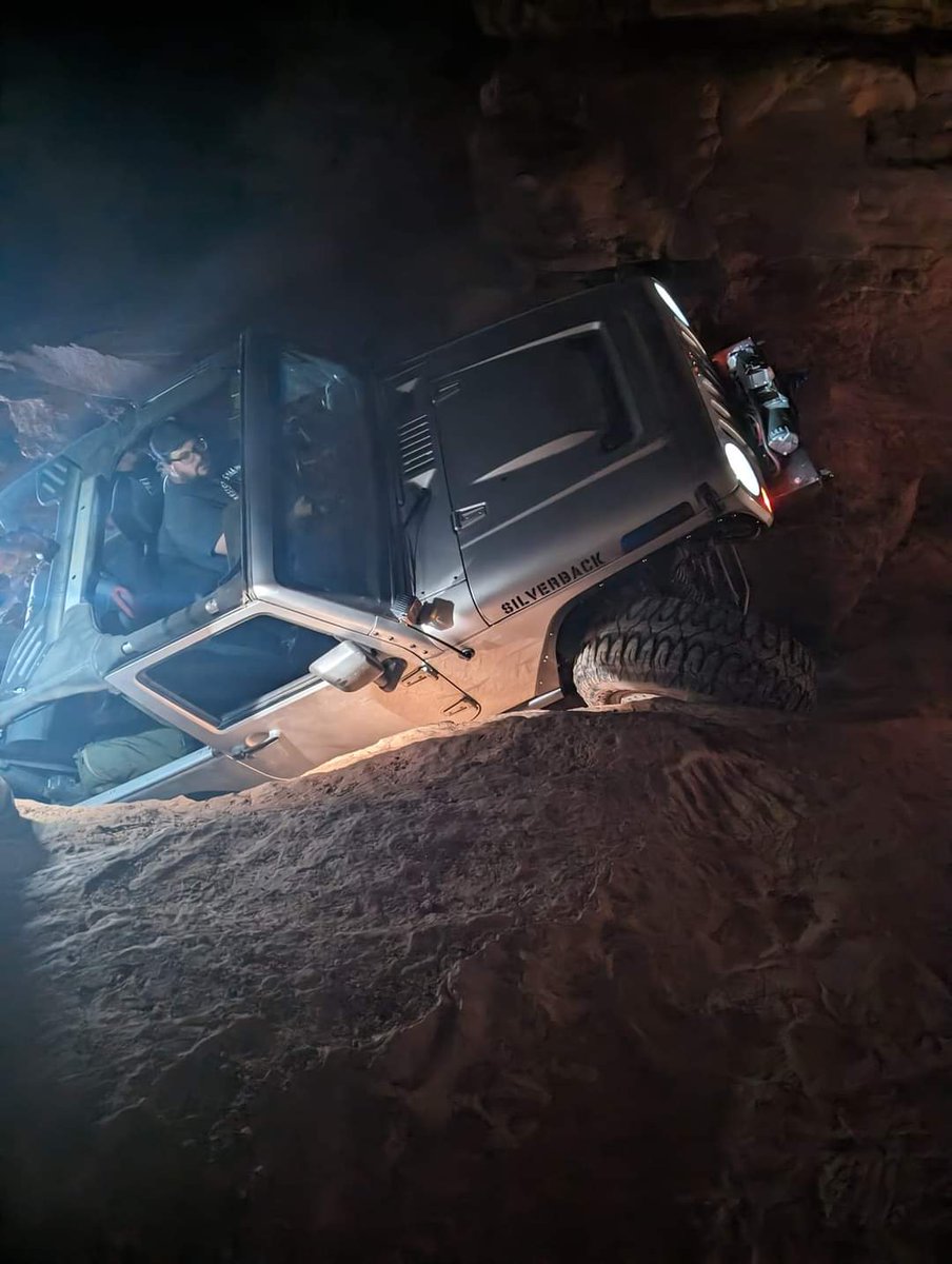 Night Wheelin in Moab🤙😎 #4x4 #offroad #jeepwrangler #jeeplove 🚙🔥