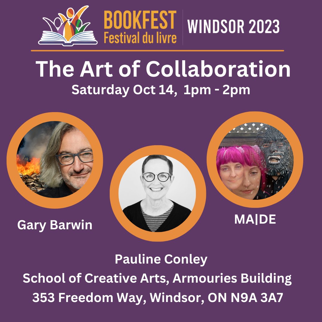 BookFestWindsor's tweet photo. The Art of Collaboration is evident in our lineup of poetic and artistic sauvants who will collaborate to give you the event of a lifetime. Get your tickets now: https://t.co/luxIxiLxUe https://t.co/yfgaVPbVcV