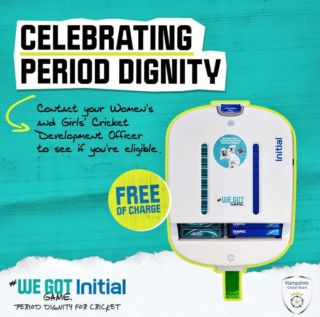 See @ECB_cricket 's recent campaign to make cricket the most inclusive team sport in the UK 🙌 Clubs with a girls' section can now apply for FREE period dignity products across 2 years 🌟 Find out more below 👇🏼 Deadline ➡ 30th October kentcricket.co.uk/news/community…