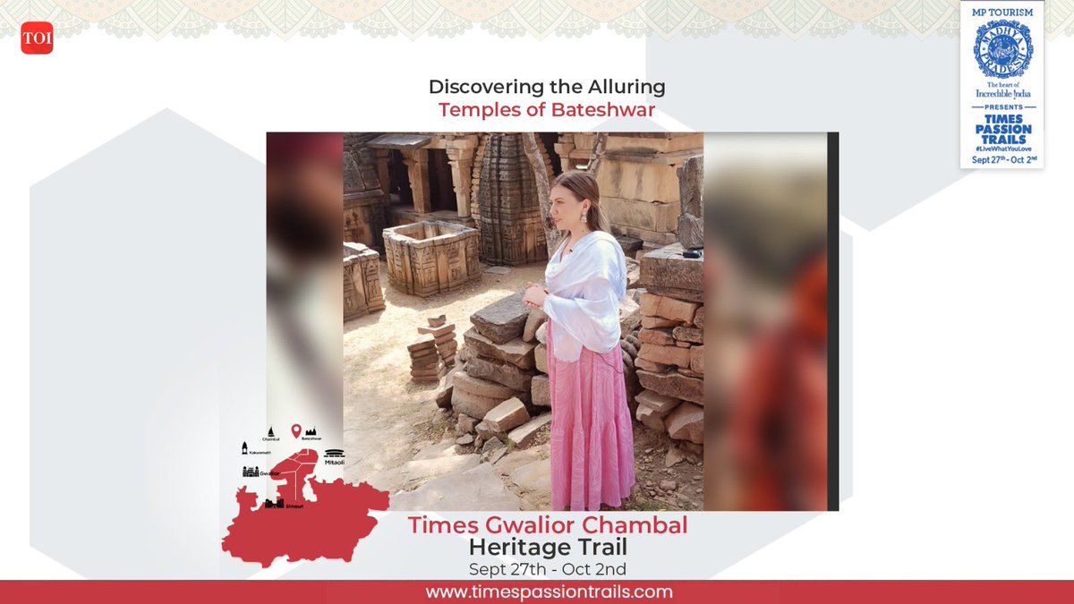 As part of The Times Gwalior Chambal Heritage Trail, renowned archaeologist and trail architect KK Muhammad guided the participants to the Bateshwar Temples. Stay tuned. 
#mptourism #incredibleindia #livewhatulove #timespassiontrails