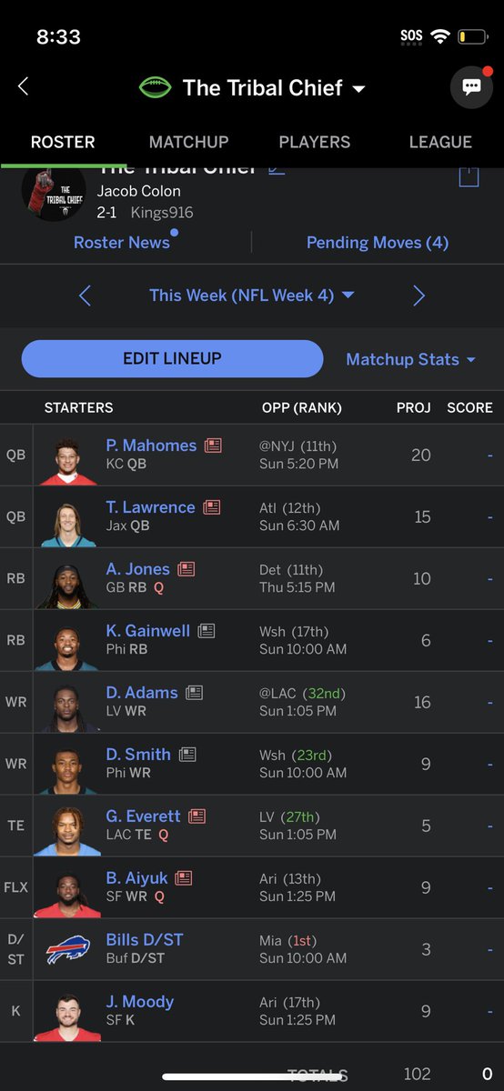 FantasyChamp2x's tweet photo. Do I start monty with the risk of him being limitied #fantasyfootball @TFFDudes @Fantasy74726957 @FantasyAnswers2 @TheFFFanatics3 @force_fantasy @FantasySource_ https://t.co/iiejLwVxrI