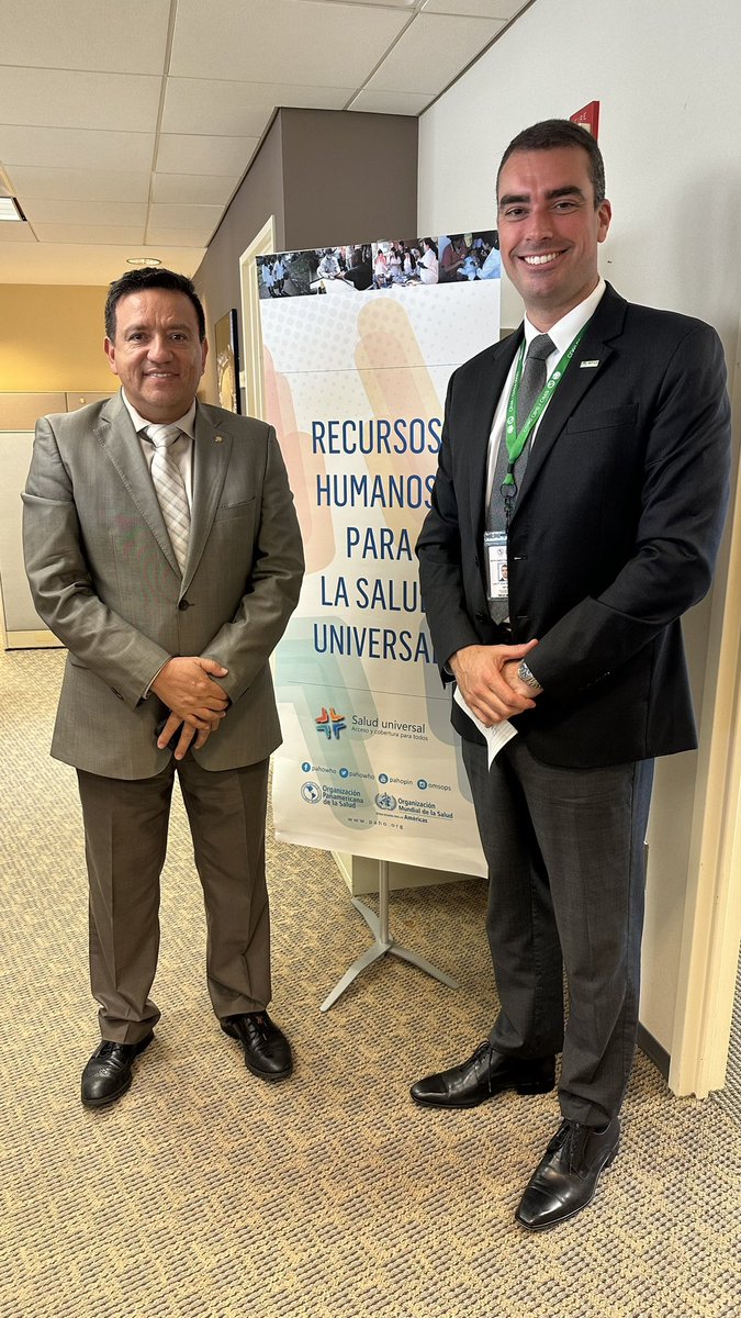 Excelent meeting with Dr. E. Benjamin Puertas, Unit Chief of Human Resources for Health at <a href="/pahowho/">PAHO/WHO</a>