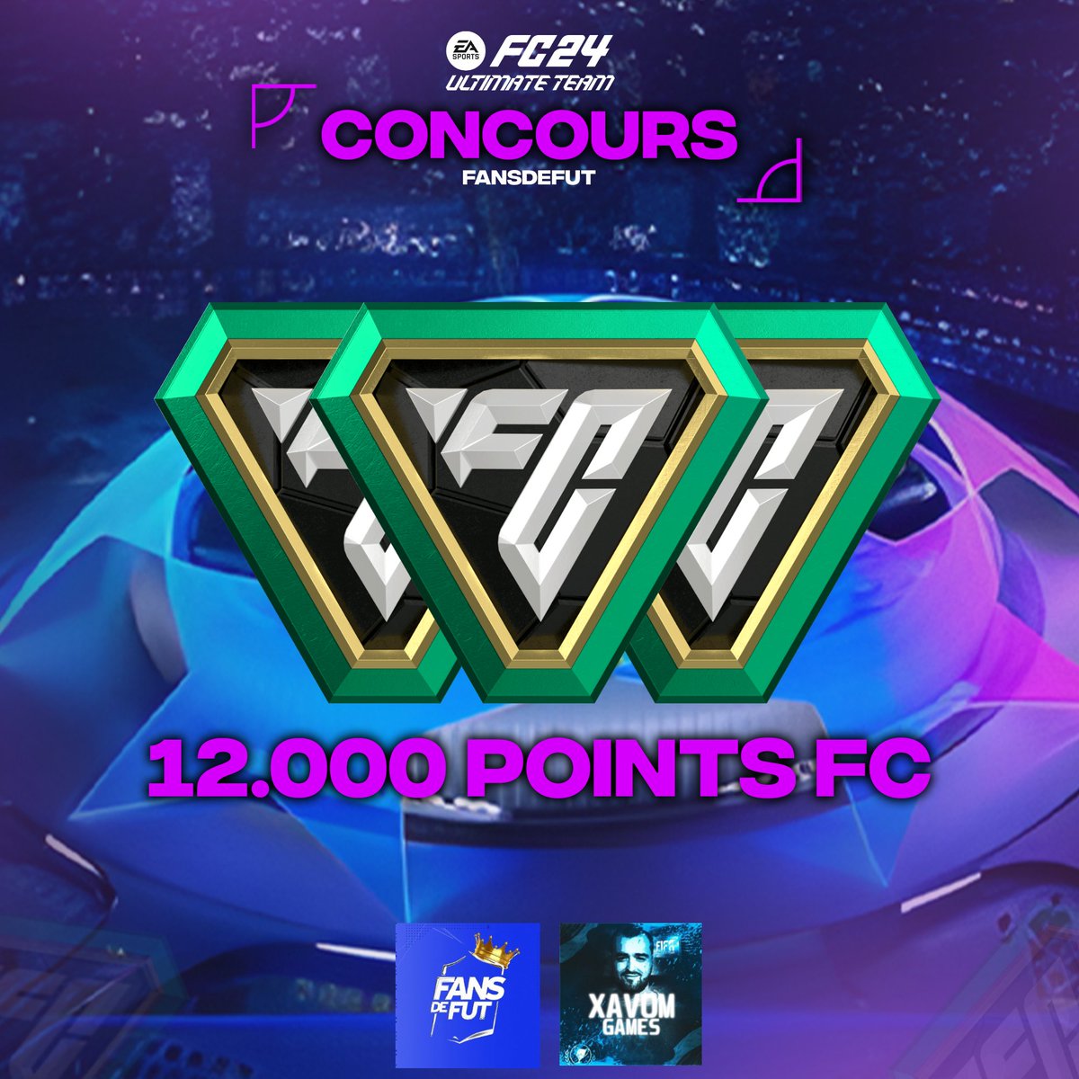🚨 CONCOURS 100€ DE POINTS FC POUR LES RTTK ET LA SORTIE MONDIALE DU JEU ( 12.000 POINTS FC toutes plateformes ) 🧨🤑 - RT 🔄 - Follow @Xavomgames & @FansdeFUT ✅ - Tirage le 2 octobre ! ⏰