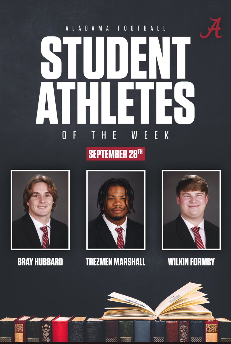 Student-Athletes of the Week! 📚🎓

<a href="/BraysonHubbard/">Brayson Hubbard</a>
<a href="/TrezmanM17/">TREZMEN LACEY</a> 
<a href="/wilkinformby/">Wilkin Formby🦍</a> 

#RollTide