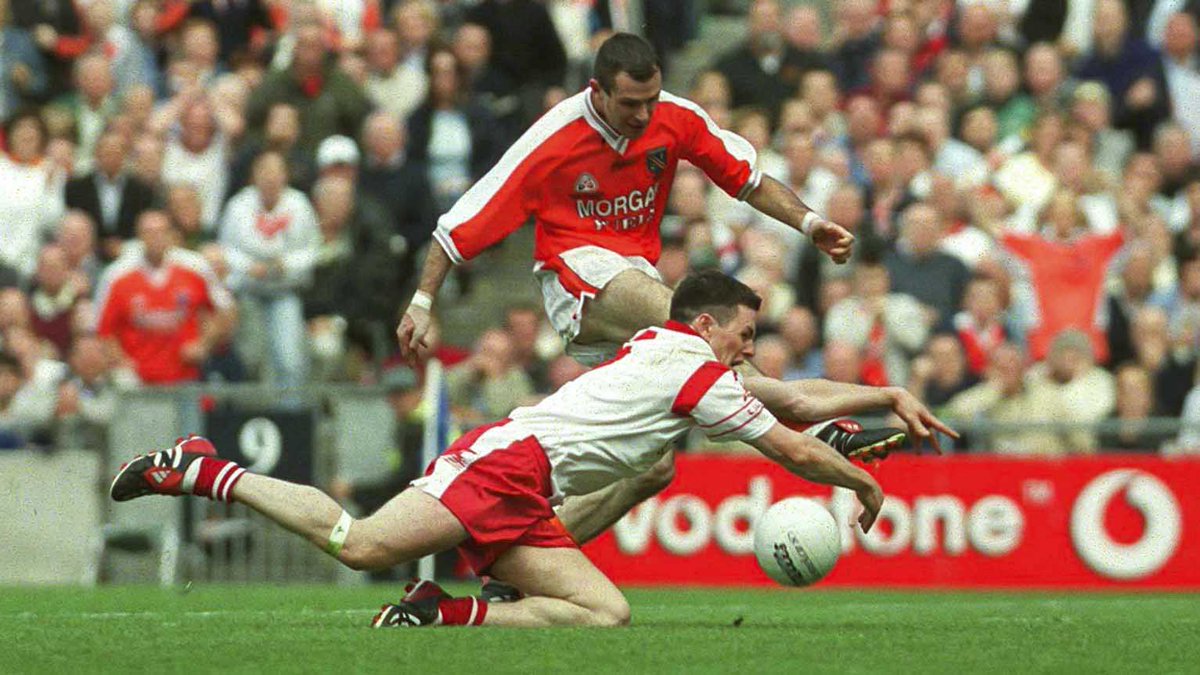 “And it was Conor Gormley who denied Armagh a levelling goal... they will build a statue in Carrickmore for him,” screamed Ger Canning on RTÉ as Gormley threw himself across the boot of Armagh ace McDonnell in the closing stages of the 2003 All-Ireland Final. 

Well, we are still