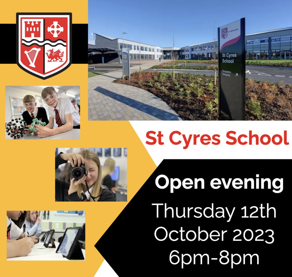 We would like to invite you all to our Open evening, please share @CoganPrimary @DinasPowysPS @YsgolFairfield @standrewsmajor @LlandoughSchool @GPSCardiff @MSPSCardiff @GwenfoCWPrimary @SullyPS @StCyresSchool @CyresTransition