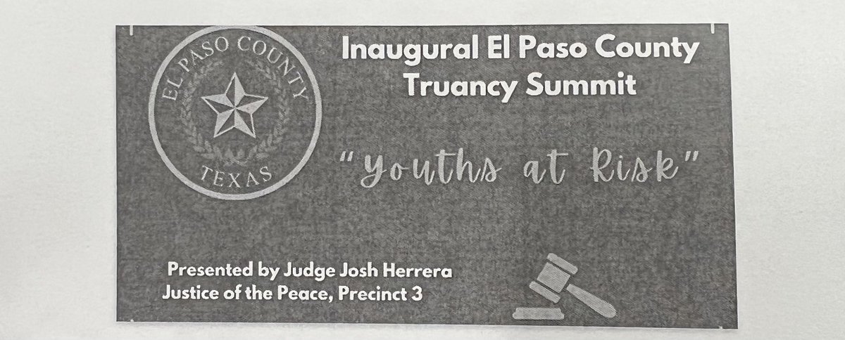 Student Support Services (@cisd_sss) on Twitter photo Canutillo ISD attends the Inaugural El Paso County Truancy Summit to better serve our youths at risk 🧡💙 #Truancy #CanutilloISD #Attendance
<a href="/CanutilloISD/">Canutillo ISD</a> Canutillo ISD attends the Inaugural El Paso County Truancy Summit to better serve our youths at risk 🧡💙 #Truancy #CanutilloISD #Attendance
<a href="/CanutilloISD/">Canutillo ISD</a>