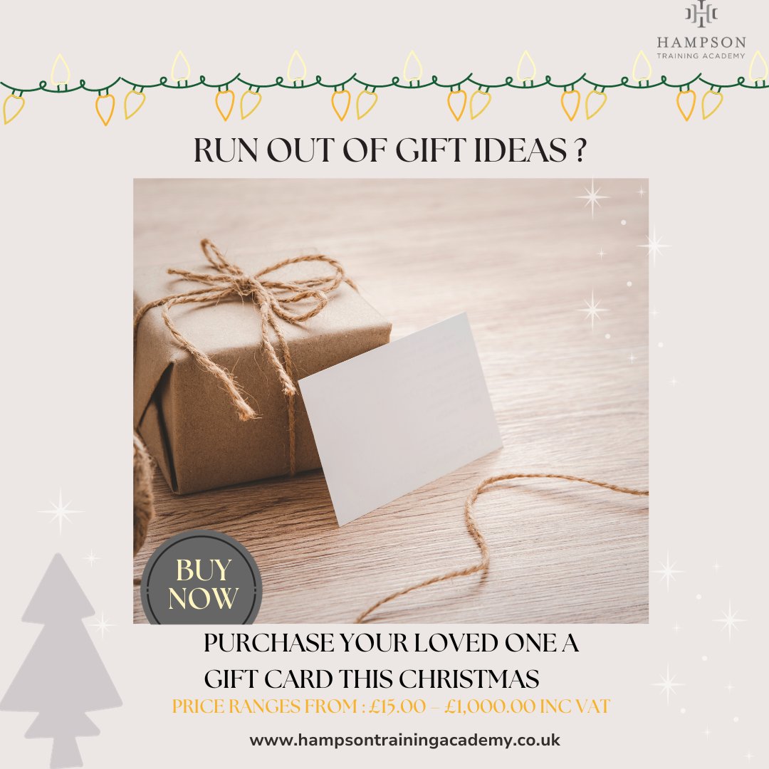 🎤Its Beginning To Look A lot Like Christmas 🎤

This Christmas purchase you loved one a gift card and let them start the new year with a bang following their dreams of a beauty career !!! 

#beauty #christmas #giftideas #training #tonbridge #newyear