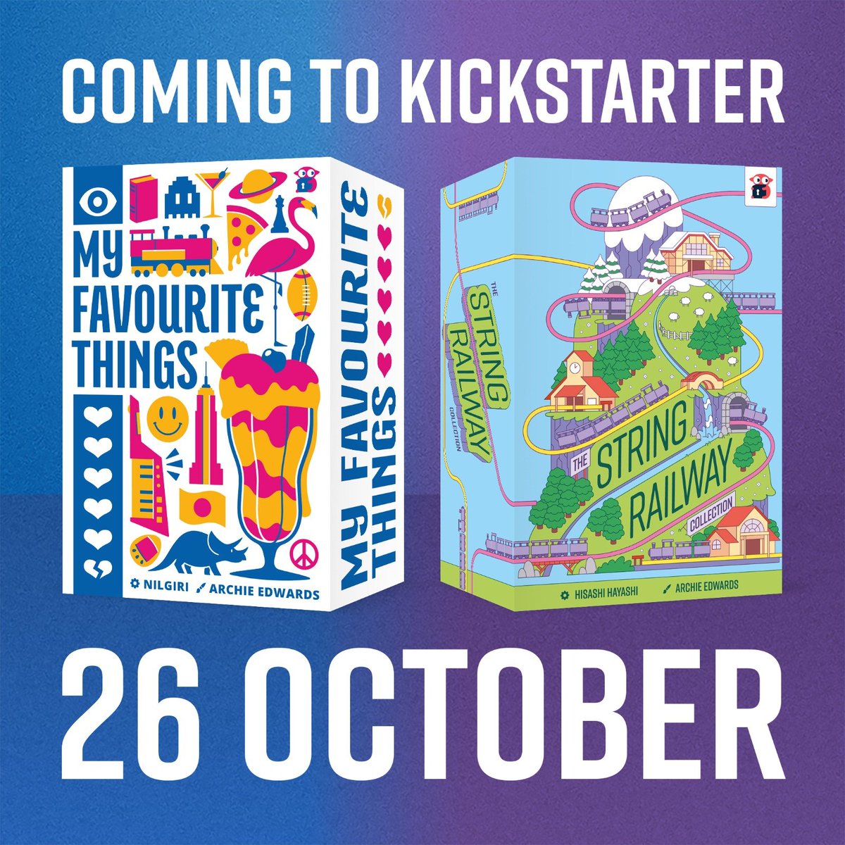 Coming to Kickstarter on October 26th! Link to get notified in the comments.

These two boxes magic little boxes will be crowdfunded together in a campaign that runs from October 26th to November 9th and will include a combined pledge level and some exclusive promos.