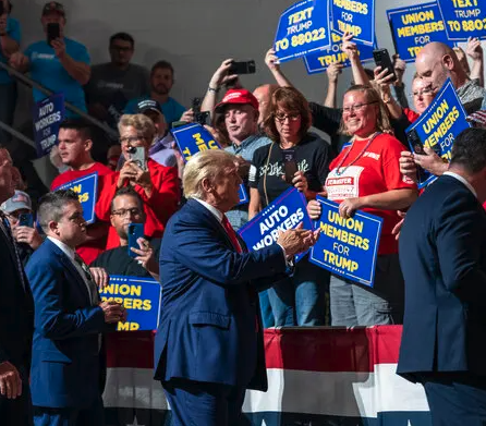 BREAKING: Donald Trump is caught in a jaw-dropping fake event scandal as it's revealed that the rally he supposedly held for autoworkers and union members in Michigan was a complete farce. This is bad, even for a reality television host... According to credible reporting by The