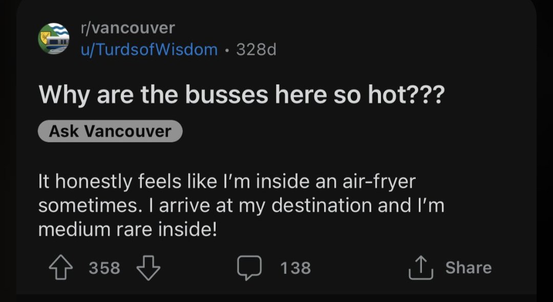 RyanLick's tweet photo. @TransLink A quick tour of Vancouvers subreddit 😹 https://t.co/Hp7BEJLrL3