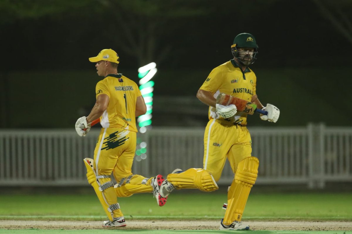 Australia secures a convincing victory, defeating Nepal by 7 wickets..Nepal, who chose to bat first, managed to score 183 runs in 45 overs, and Australia chased it down comfortably with 7 wickets and 18 overs to spare. Luis A Hermida took 3 wickets.  #ausvsnepal #mcwglobalcup