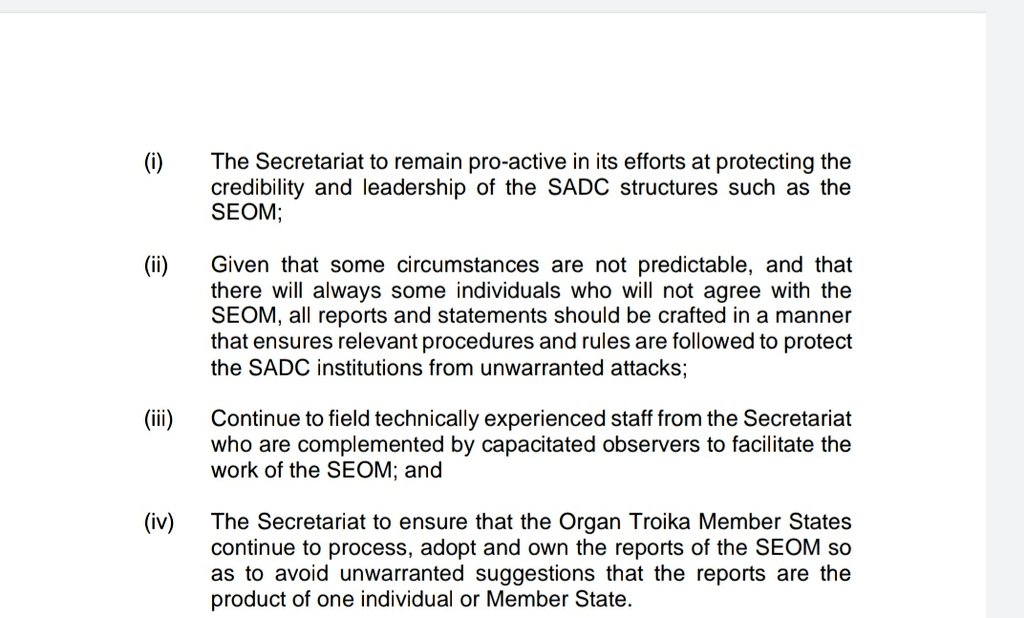 NEW: Ministerial committee of the SADC troika has circulated communique of it's extraordinary meeting on Wednesday which in part discussed Zimbabwe's disputed election. Ministers condemned attacks on SADC election observers, await final report on August 23 election