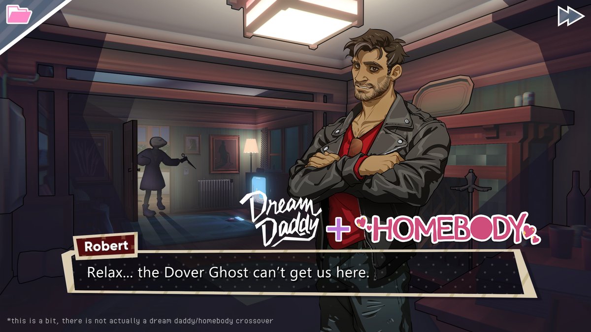 Hey #homebodies! We did something silly 😏. We invited some dads over to the house. From now until forever, you can live out both your worst nightmares and your most blissful dreams for 10% off in a new @gamegrumps bundle: bit.ly/GameGrumpsBund…. Enjoy! 

<a href="/JoryGriffis/">Jory Griffis | play HOMEBODY</a>