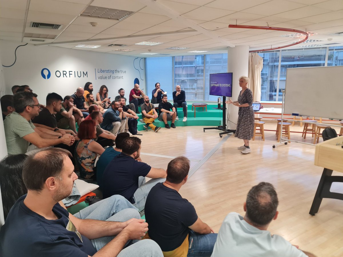 We are on! <a href="/dianamontalion/">Diana Montalion 🌻 @diana@hachyderm.io</a> on moving from software to systems