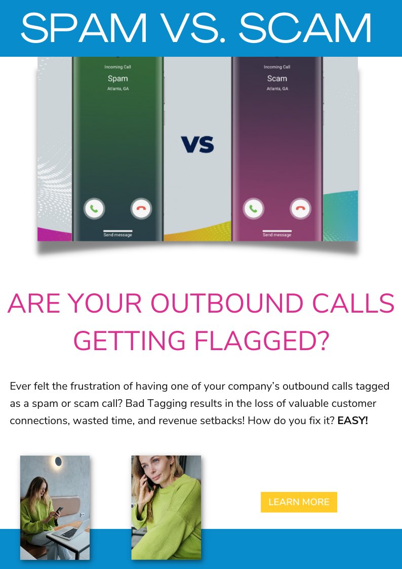 TownerComm's tweet image. Prevent Bad Tags On Your Outbound Calls: Scam vs. Spam

townerkc.com/prevent-bad-ta…

#outboundcall #scamcall #spamcall #callcentersolutions #customerexperiance #increaserevenue #conversionrate #businesscommunications