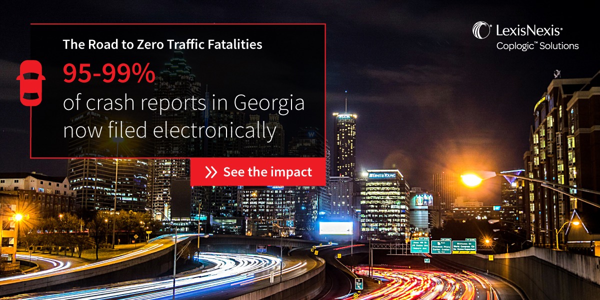 LexisNexisRisk's tweet image. Learn how LexisNexis® Coplogic Solutions helps keep Georgia’s roads safe with timely data and comprehensive reporting. Learn more about how we are enhancing traffic reporting. splr.io/60199lUUz

#LexisNexisCoplogic #TrafficSafety