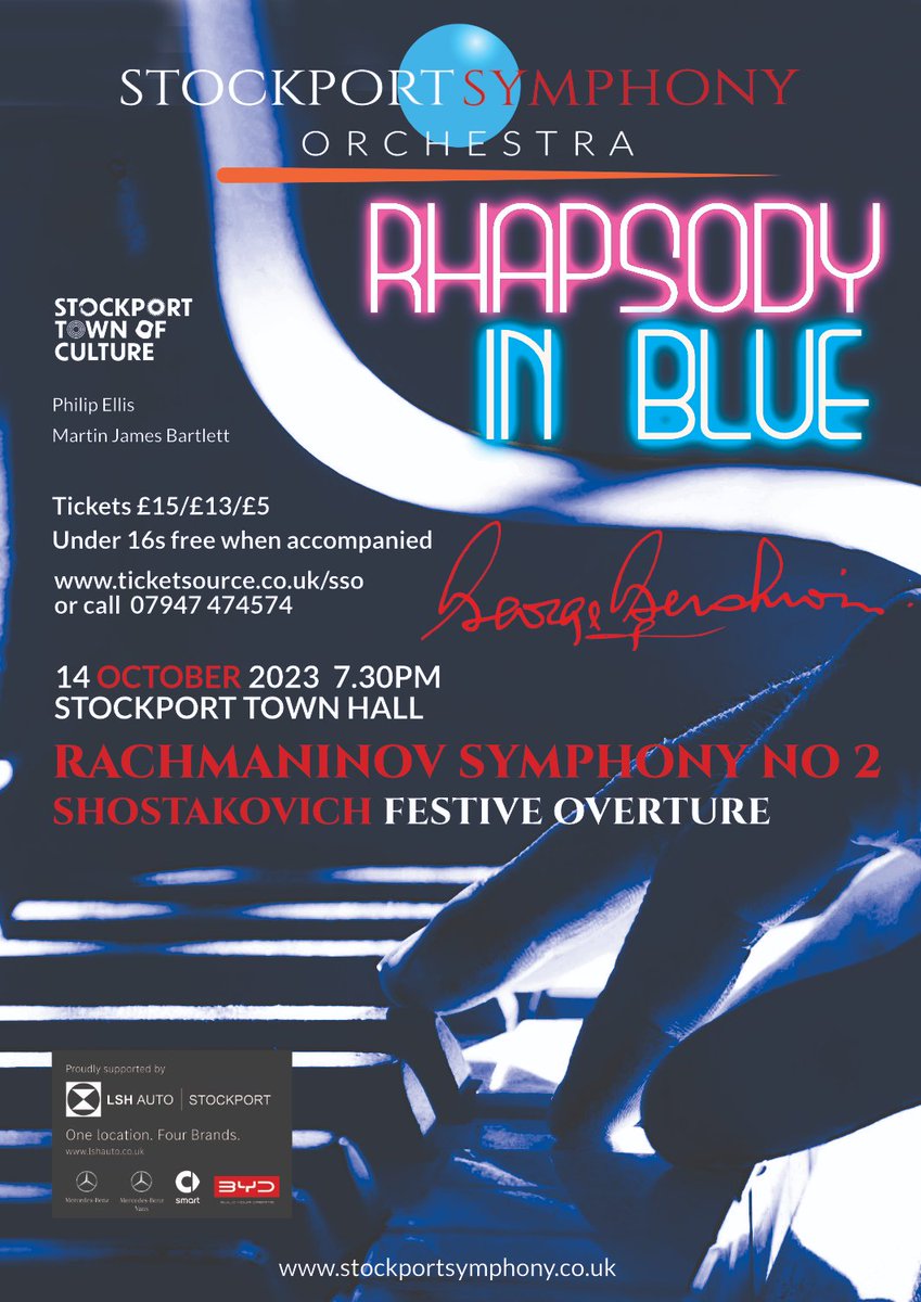 Our first concert this season is a cracking one! - Get your tickets from ticketsource.co.uk/sso