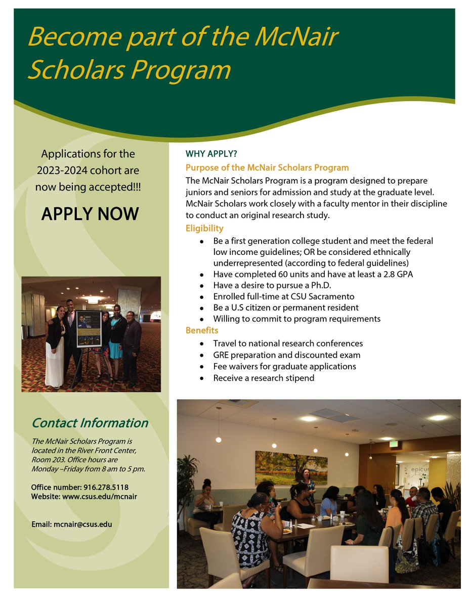 McNairScholarsSacState (@mcnair_sacstate) on Twitter photo 