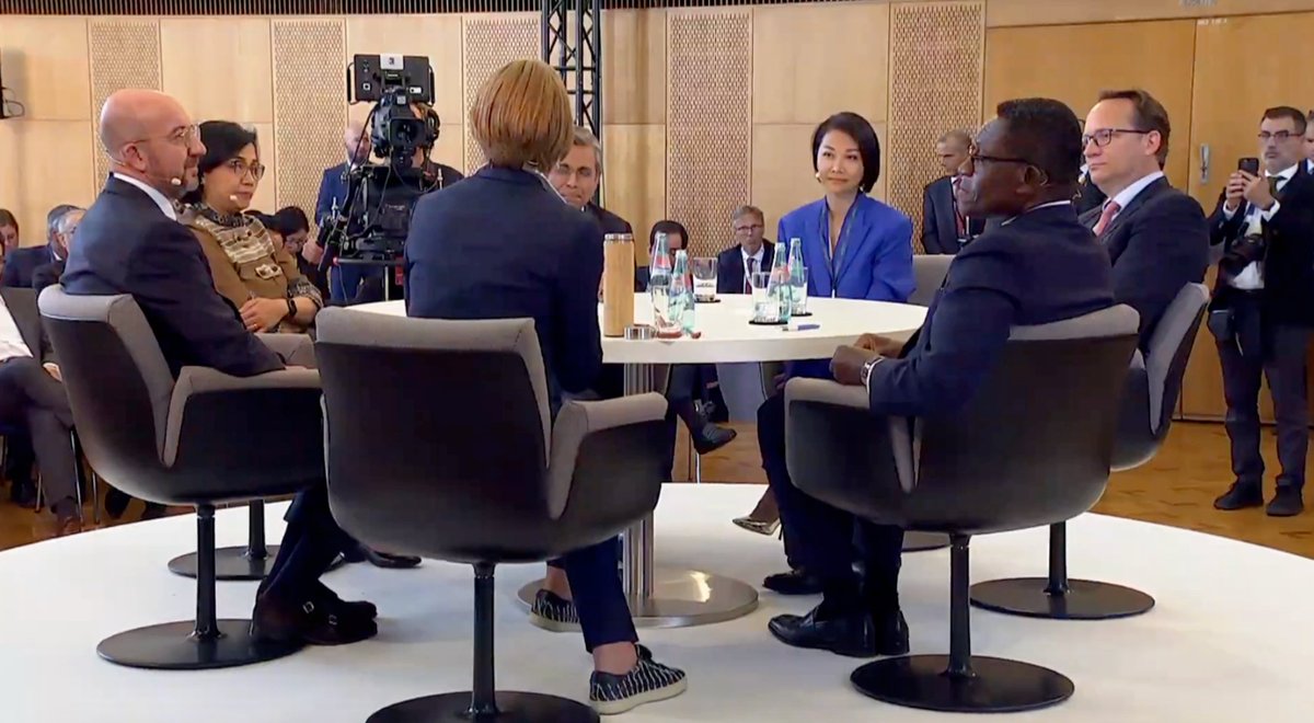 Annabelle Long, Founding and Managing Partner of BAI Capital, discussing path to green transition with global political and business leaders, including the President of the European Council and the Minister of Finance of Indonesia.  #BerlinGlobalDialogue