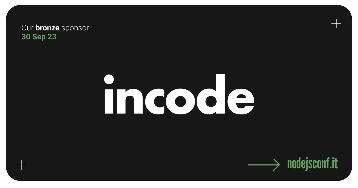 Special thanks to <a href="/incodewetrust/">incode</a>, our dedicated Bronze sponsor for #NodeJsConf 2023! Your professionalism and unwavering patience have been instrumental in bringing this event to life. 🙌🚀 We greatly appreciate your contribution to our Node.js community! #sponsorship #technology