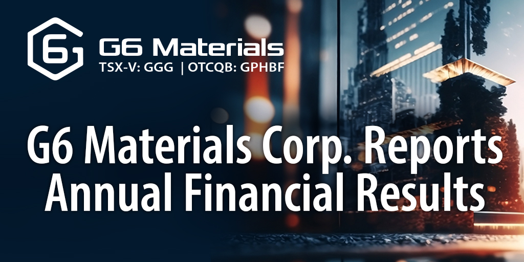 G6 Materials Corp TSX-V: GGG, OTCQB: GPHBF tweet media