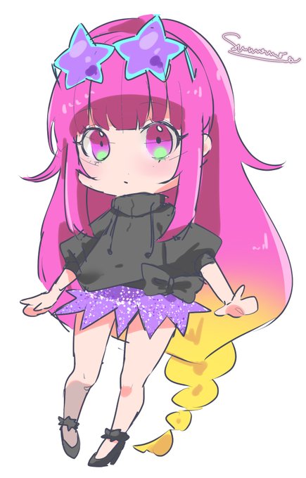 デフォルメキャラの描き方定めたくて描いた 今後これをベースのデフォルメとしますイェイ 