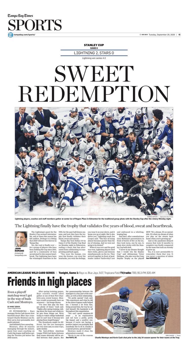 Do you remember the 28th night of September?

Three years ago, the Lightning won their second Stanley Cup in franchise history and first of a back-to-back.

Happy anniversary, Bolts fans. 

#GoBolts