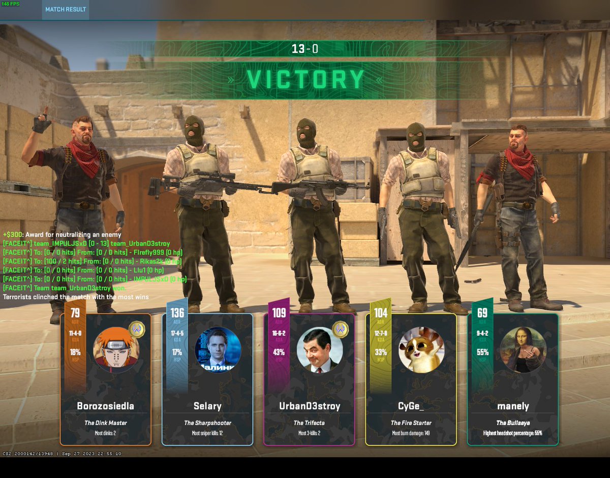 borozosiedla's tweet photo. FIRST 13-0 IN FACEIT
#FACEIT #CS2 #FACEITCS https://t.co/6pNm3qvONN