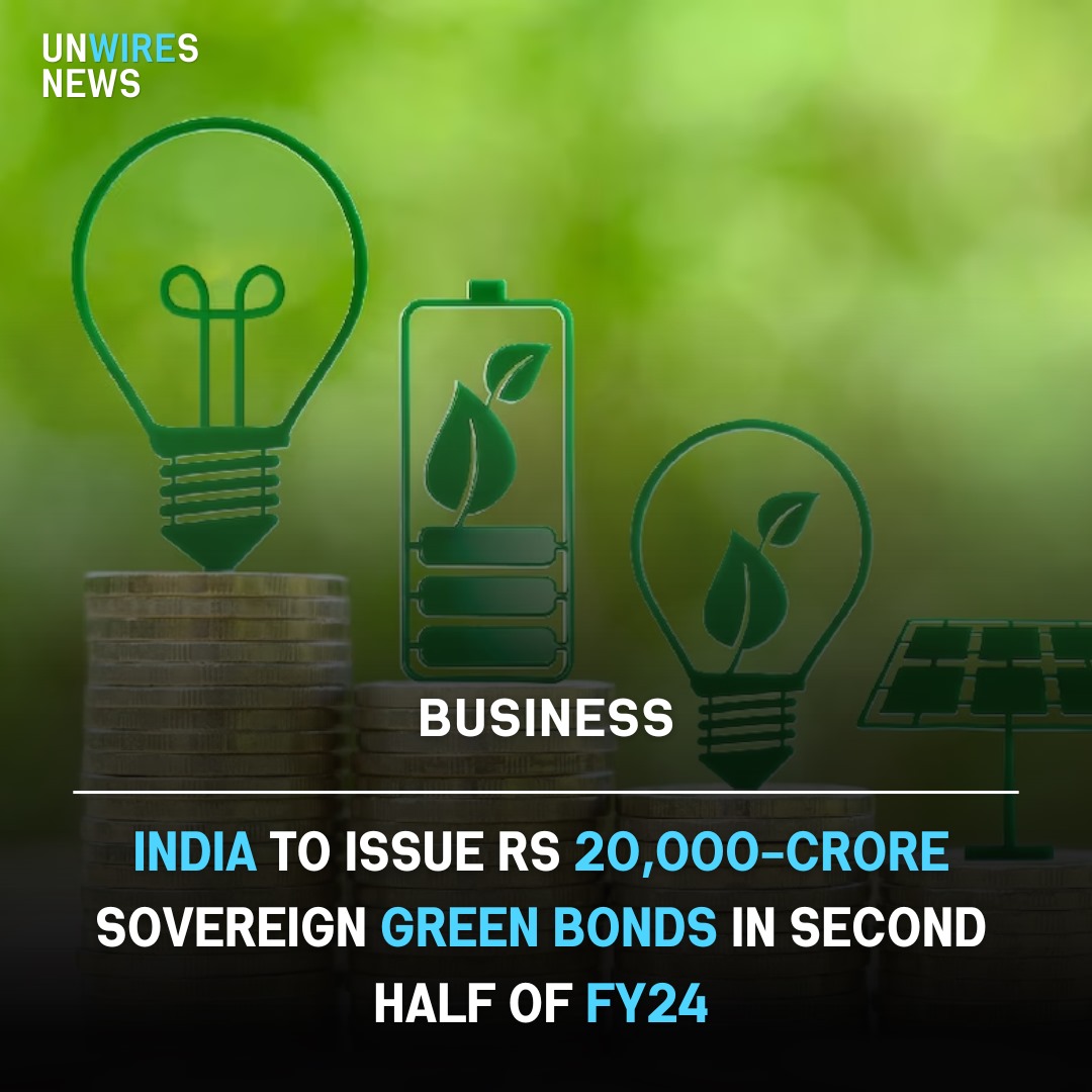 India set to launch Rs 20,000-crore Sovereign Green Bonds in the latter half of FY24, boosting sustainable finance.

#SovereignGreenBonds #IndiaEconomy #SustainableFinance #GreenInvestment #FY24 #EnvironmentalFinance #Sustainability #FinancialNews #unwiresnews