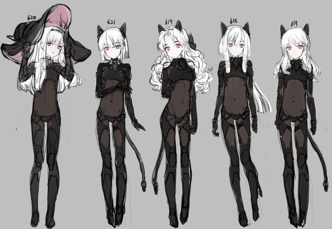 全部違うデザインの衣装を着せたかったのにアイデアが(涙) 