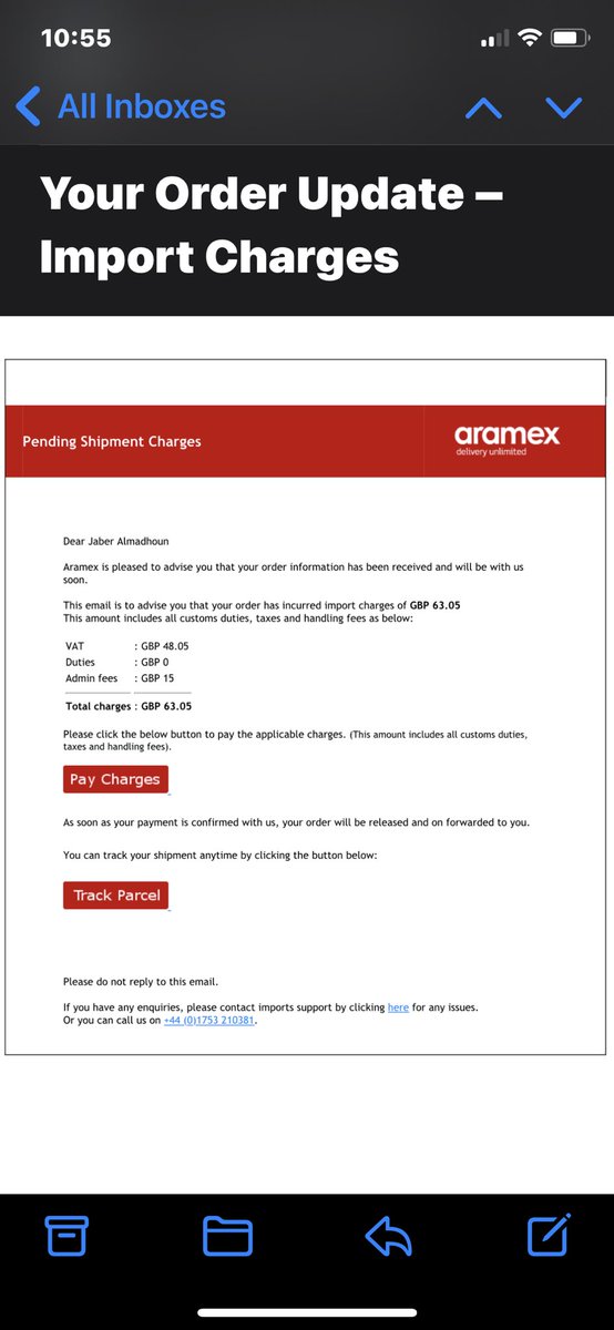 AlmadhounJaber's tweet photo. @Aramex_KSA @laverne  @cpaksa @MCgovSA  السلام عليكم اشتريت كمية من العطور وحاولت التواصل مع شركة لافيرن ولكن للأسف لايوجد رد و انا اتعرض للابتزاز من قبل Aramex and Lavern اشتريت المنتجات عأساس الشحن مجاني و هاي الصور هي النتيجة مع العلم انه اول مره يحصل هذا الشيء لان اشتريت قبل https://t.co/jbTqq2hfM3