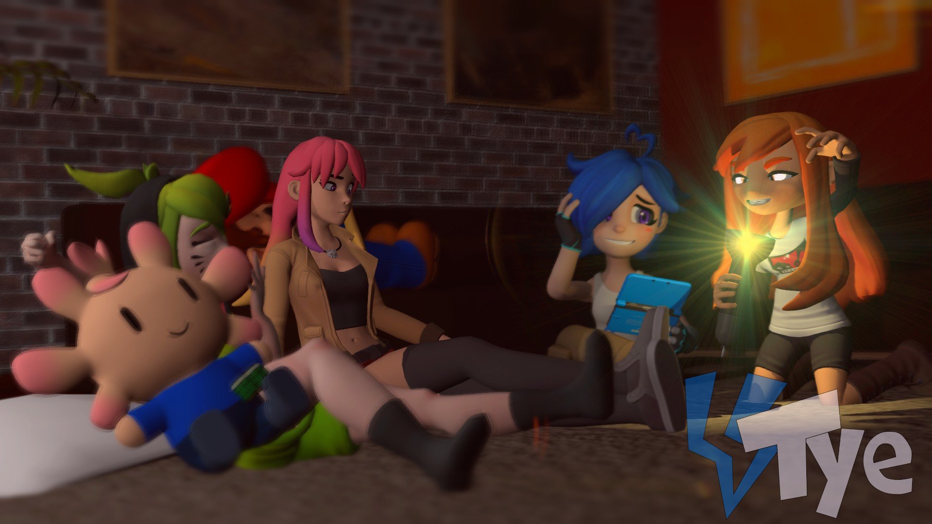 I put the SMG4 Girls (and Belle) with the Teenage Mutant Ninja