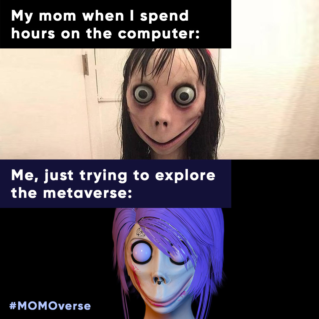 Who can relate? Exploring the metaverse vs. real-life responsibilities 🚀🖥️😂 #NFTLife #MetaverseMoods #FromMomoToMeta #NFTcommunity #MomVsMe #MOMOverse