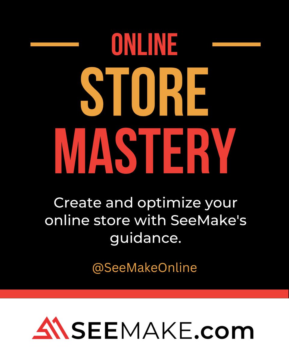 Create and optimize your online store with SeeMake's guidance. 🌐🏪
seemake.com
.
.
.
.
.

#Ecommerce #SocialMedia #digitalmarketing #digitalmarketingagency #digitalmarketingservices #socialmediamarketingagency #socialmediamarketingservices