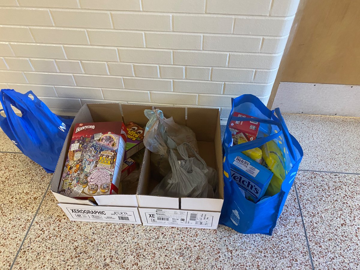 Bandits don’t forget to bring in items for our food drive!